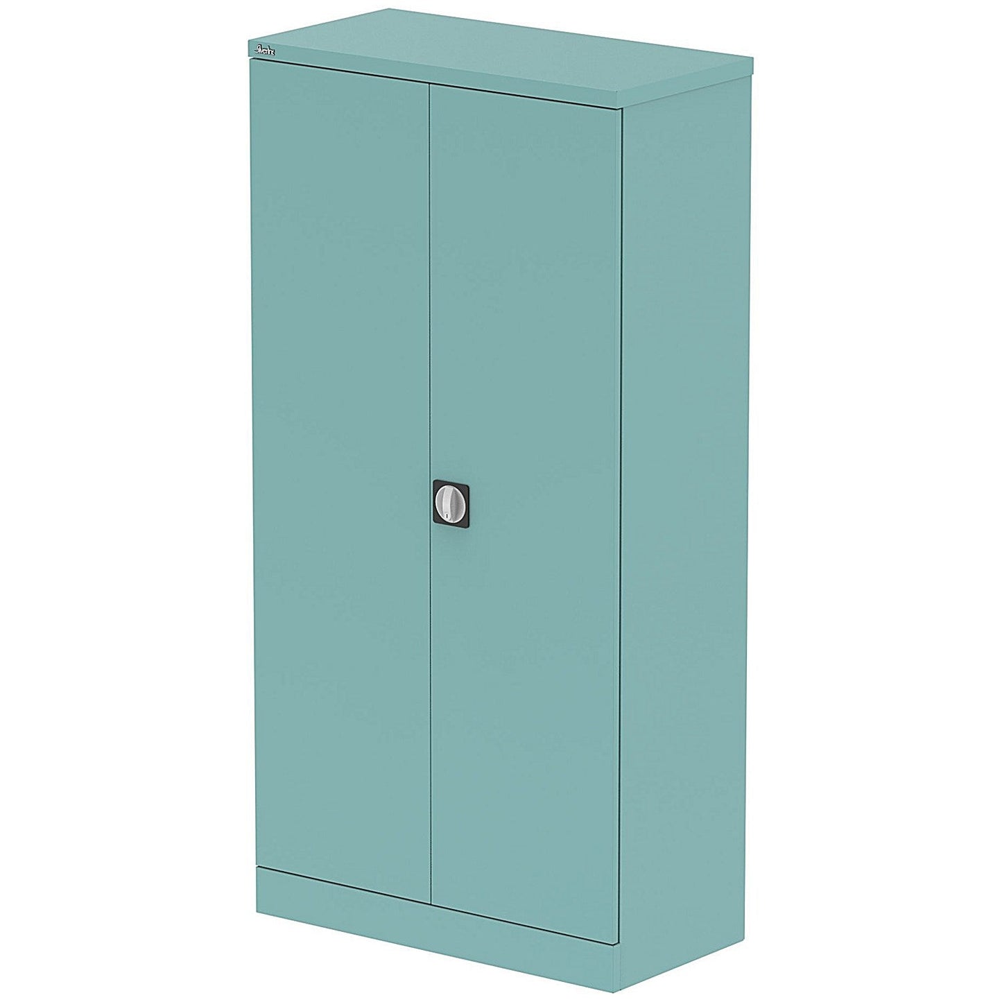Qube 1830mm 2-Door Stationery Cupboard Pastel Turquoise With Shelves Easy2Order : QS2124
