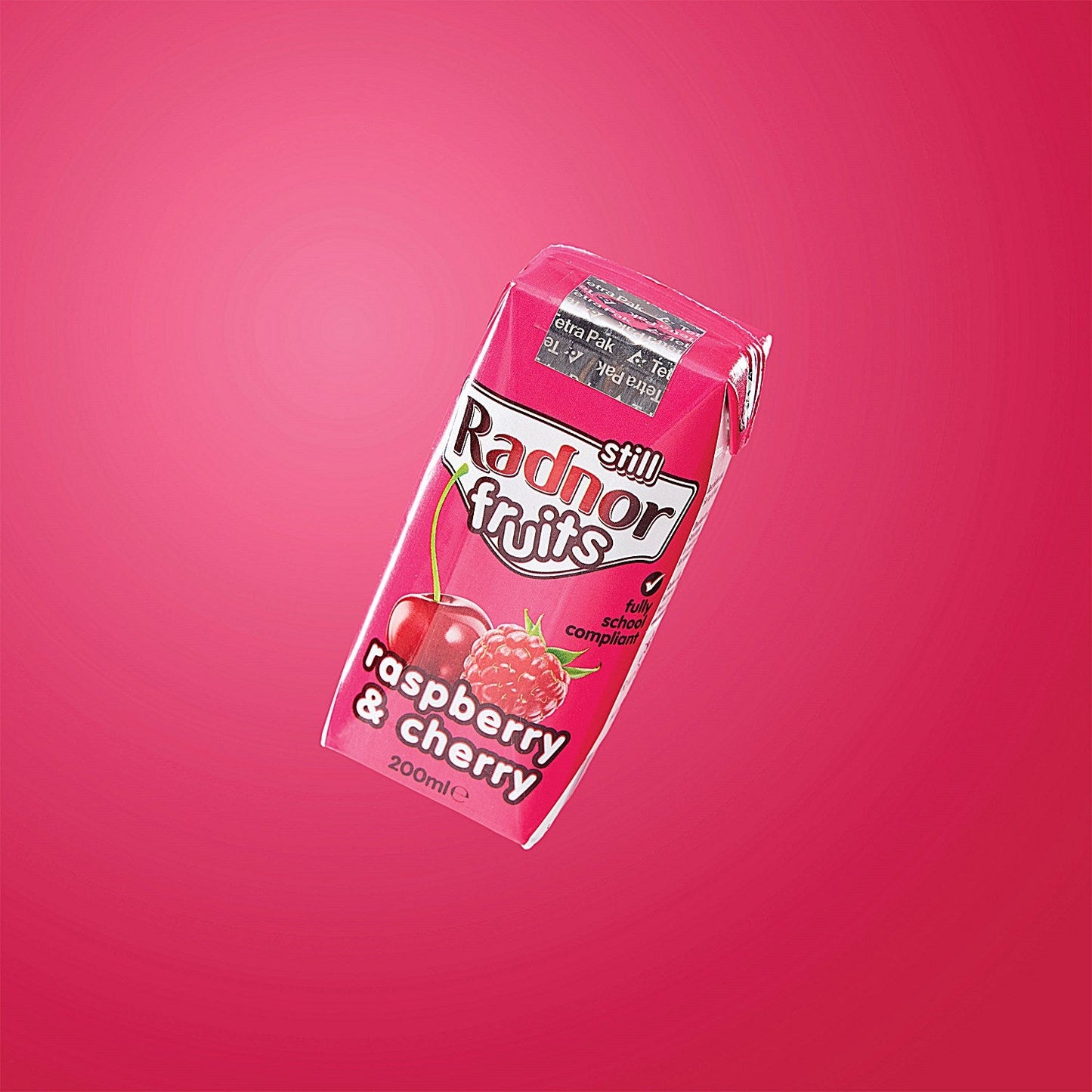 Radnor Fruits Raspberry + Cherry Tetra Pack, 200ml, Pack of 24 Easy2Order : RAD00801
