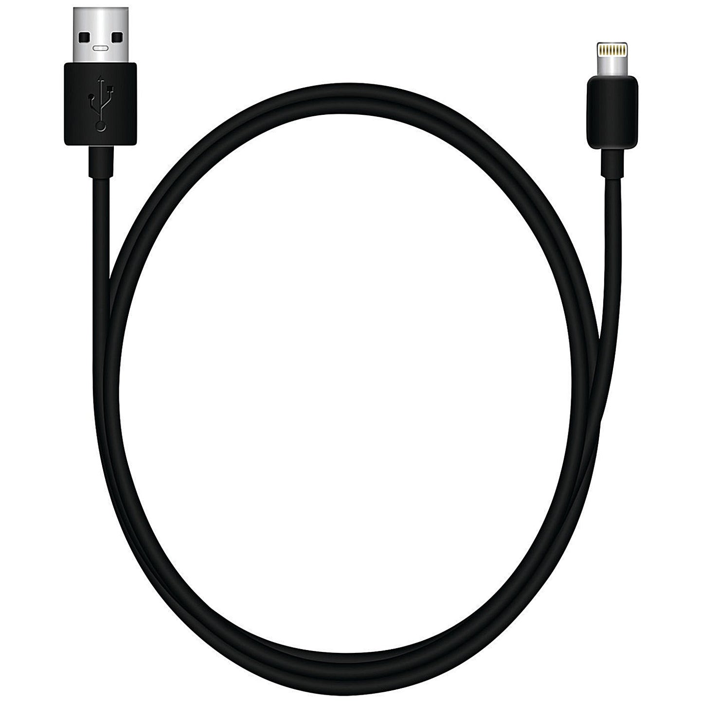 MediaRange USB to Lightning Charge and Sync Cable, 1m Lead, Black