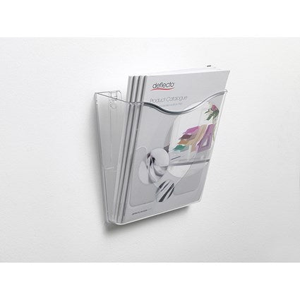 Deflecto Crystal Portrait Literature Holder A4