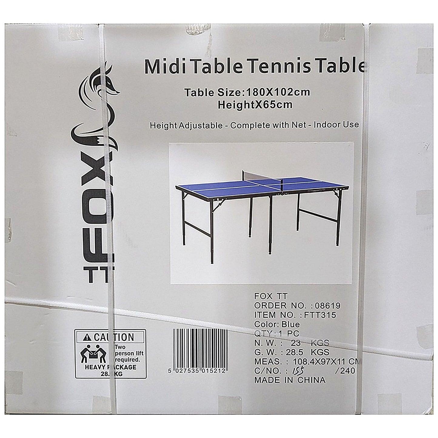 TT Midi Table Tennis Table Blue Easy2Order : RSL01521