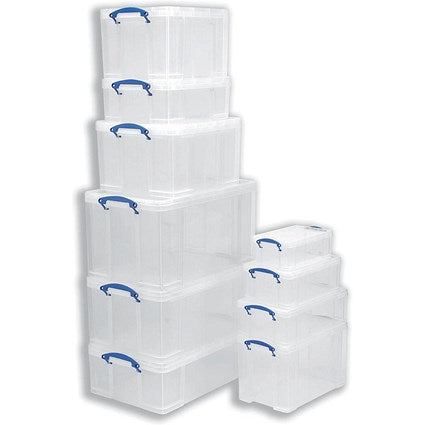 Really Useful Storage Box, 12 Litre, Clear