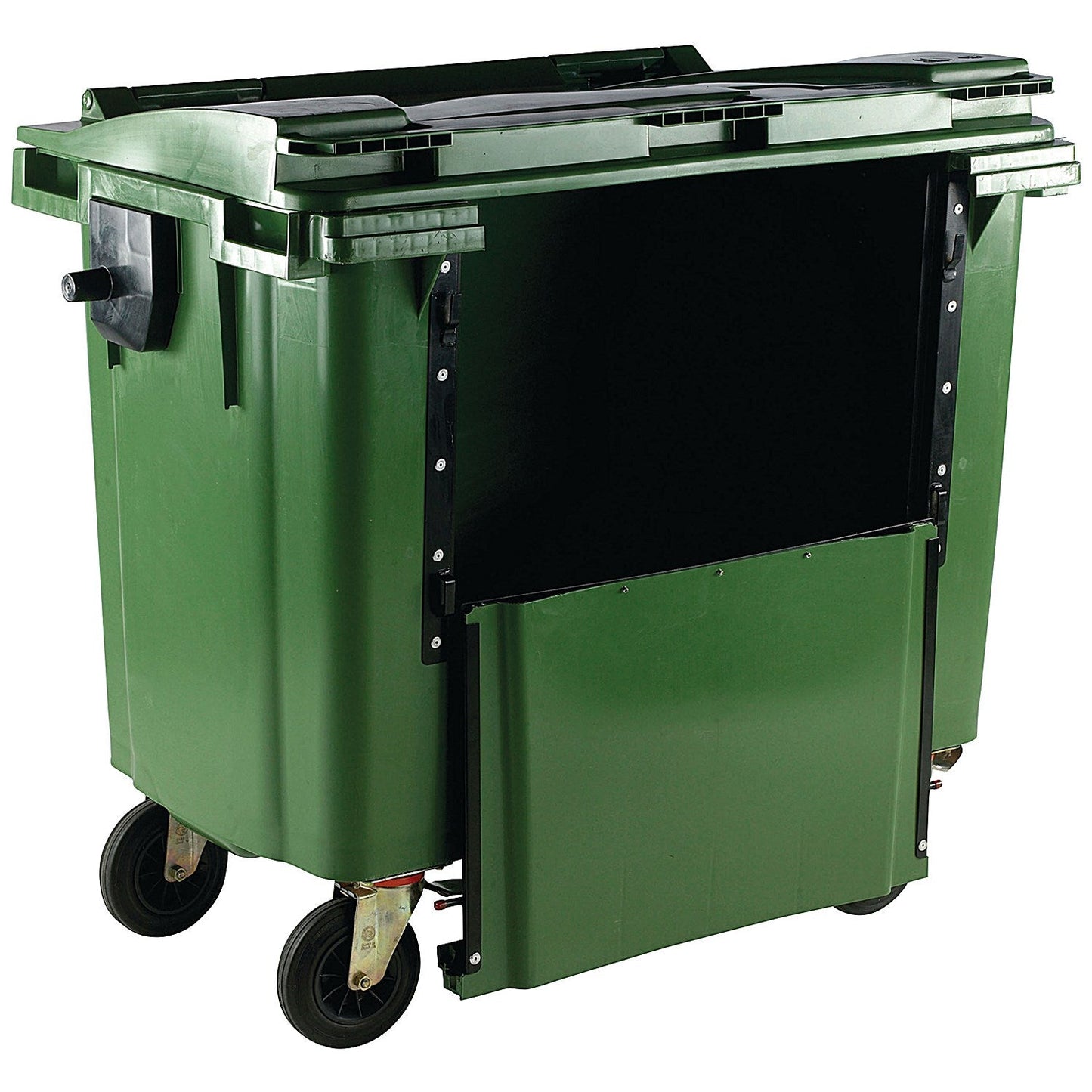Dumpster with Drop Down Front, 770 Litre, Green Easy2Order : SBY22283