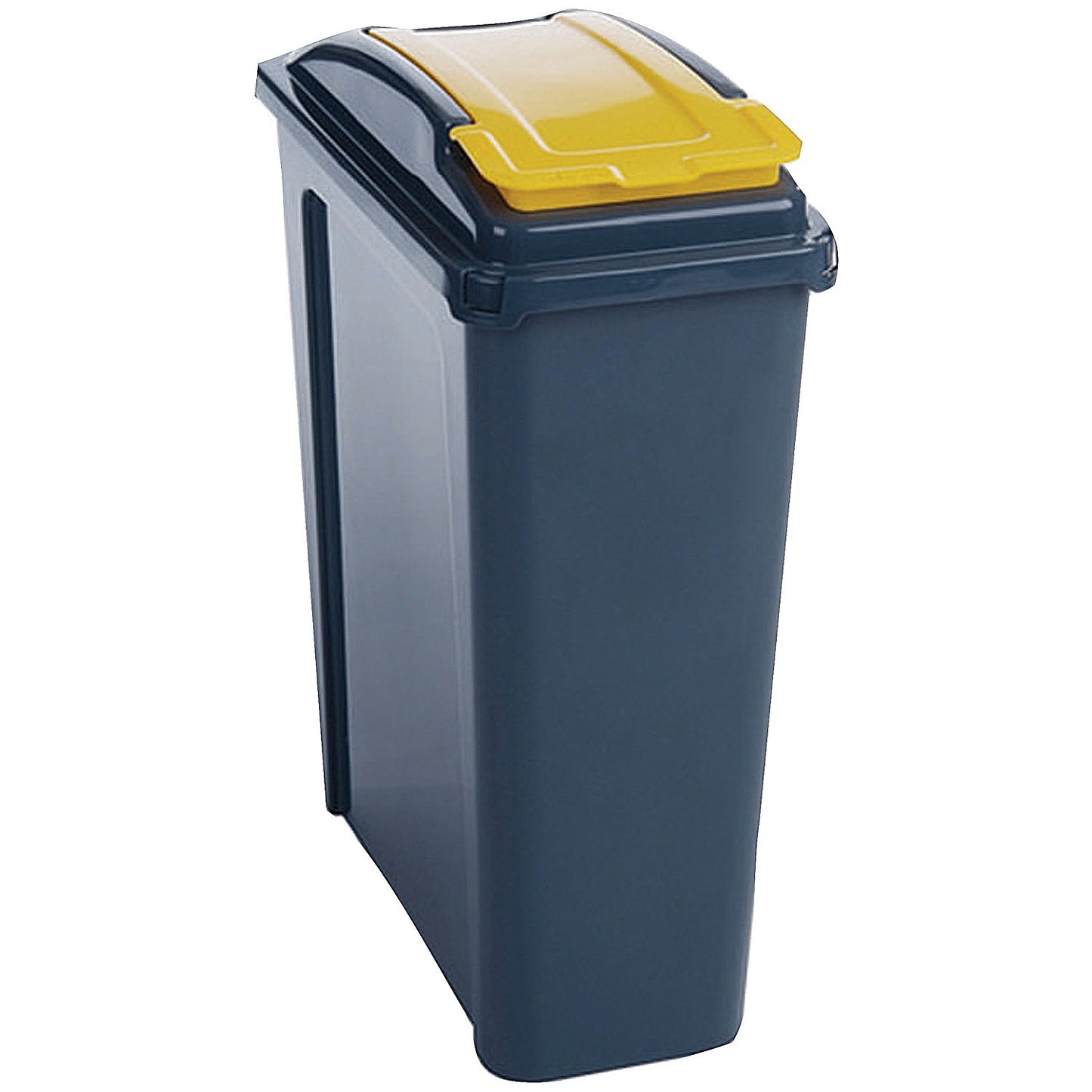 VFM Recycling Bin with Lid, 25 Litre, Blue