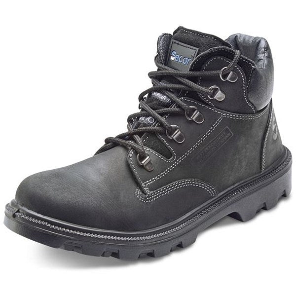 Beeswift Sherpa Dual Density Pu/Rubber Mid Cut Boots, Black, 7 Easy2Order : SCBBL07