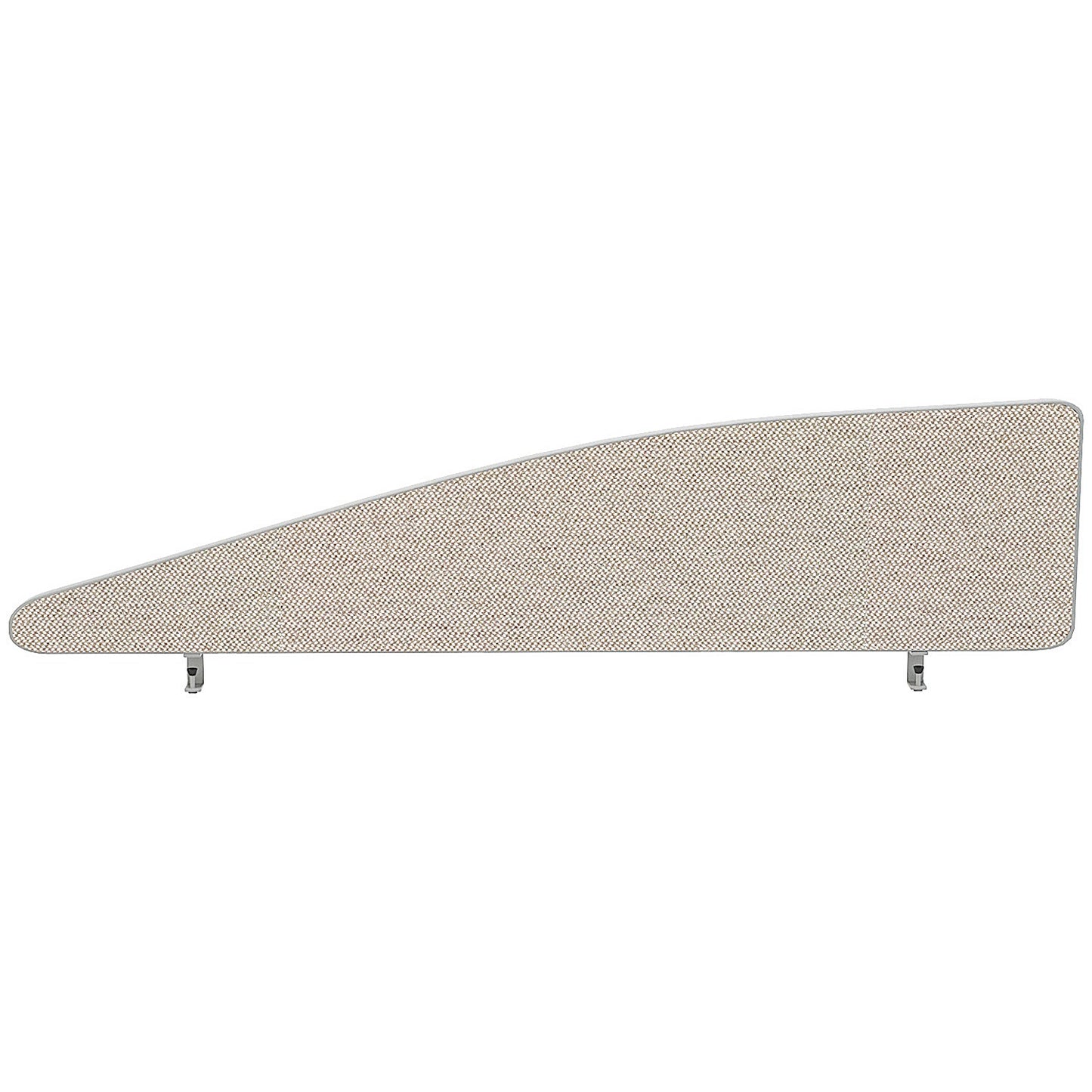 Impulse Plus Angle Desk Screen, 1400x450mm, Light Grey