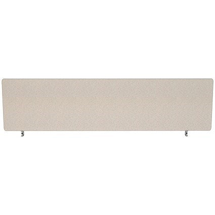 Impulse Plus Desk Screen, 1600x450mm, Light Grey