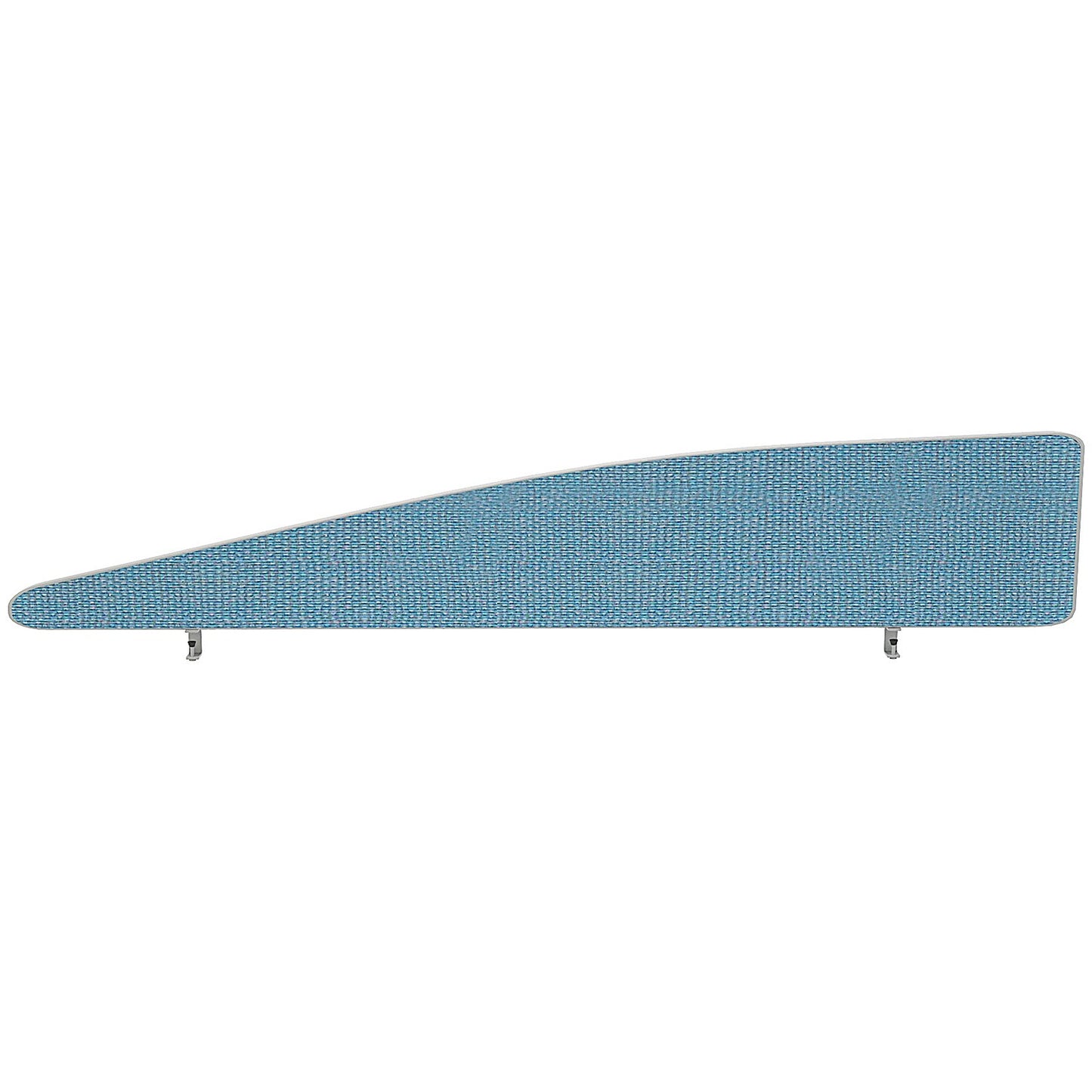 Impulse Plus Angle Desk Screen, 1800x450mm, Sky Blue