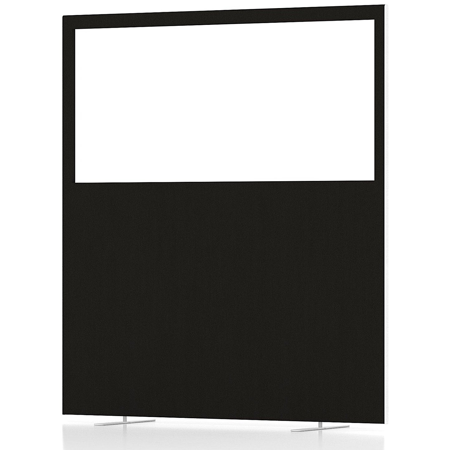 Impulse Plus Clear Half Vision Floor Screen, 1600x1800mm, Black