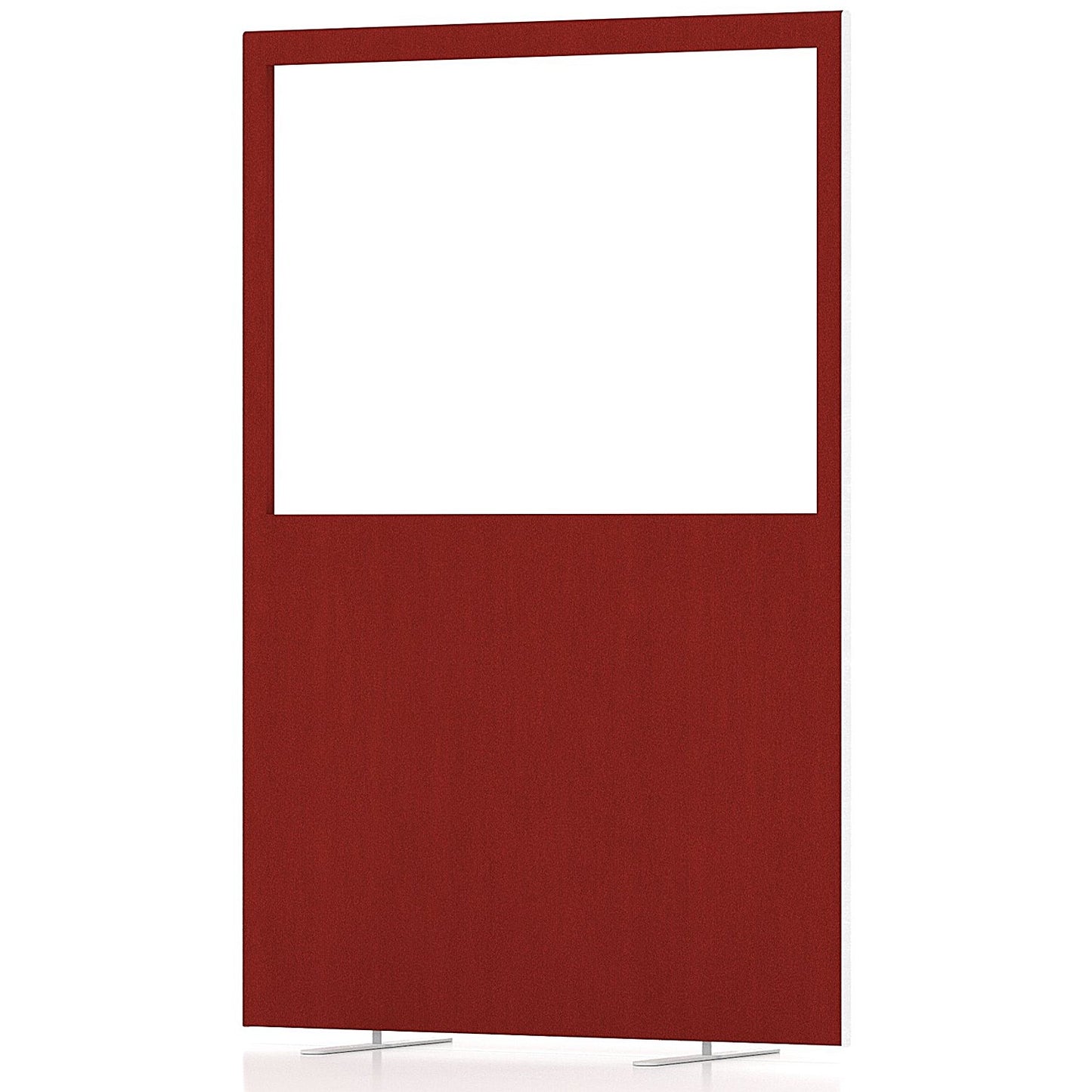 Impulse Plus Clear Half Vision Floor Screen, 1200x1800mm, Burgundy