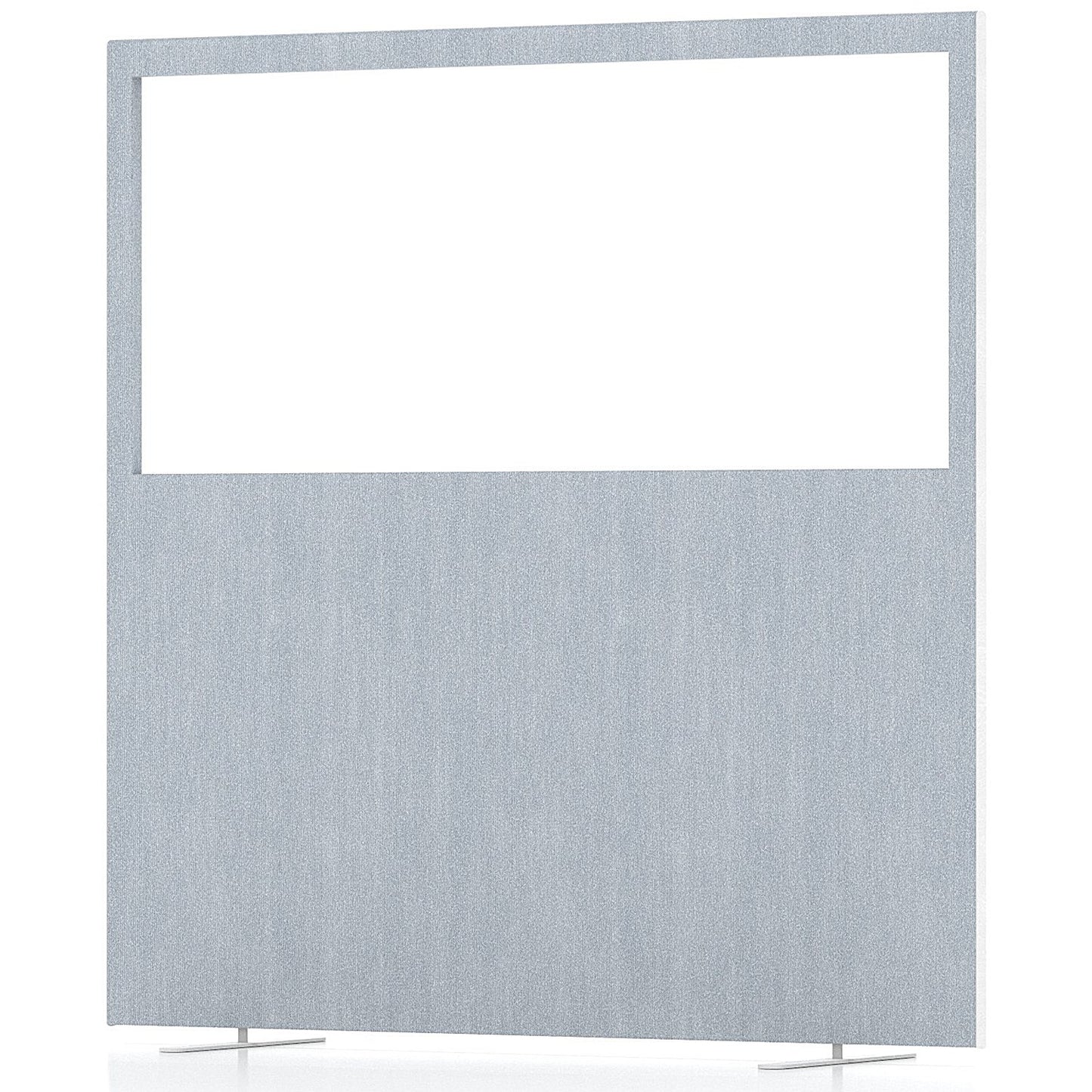 Impulse Plus Clear Half Vision Floor Screen, 1600x1650mm, Light Grey