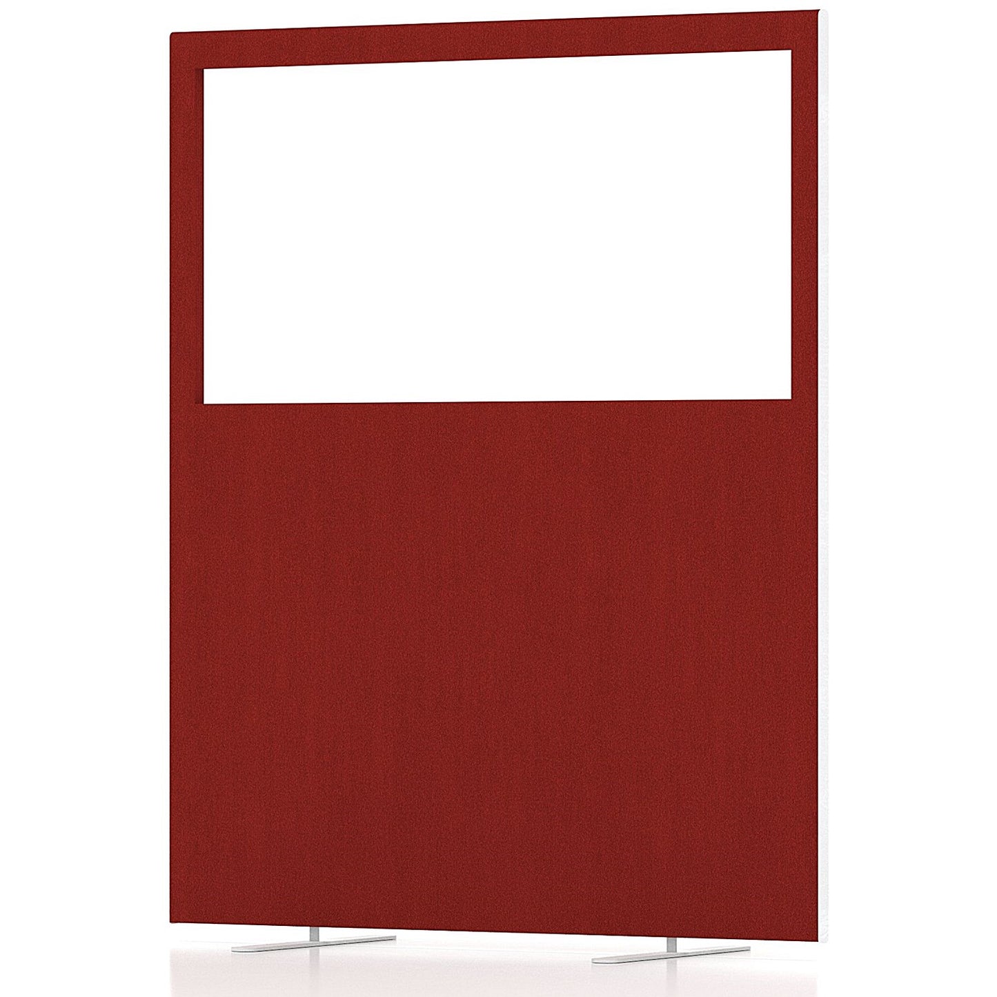 Impulse Plus Clear Half Vision Floor Screen, 1200x1500mm, Burgundy