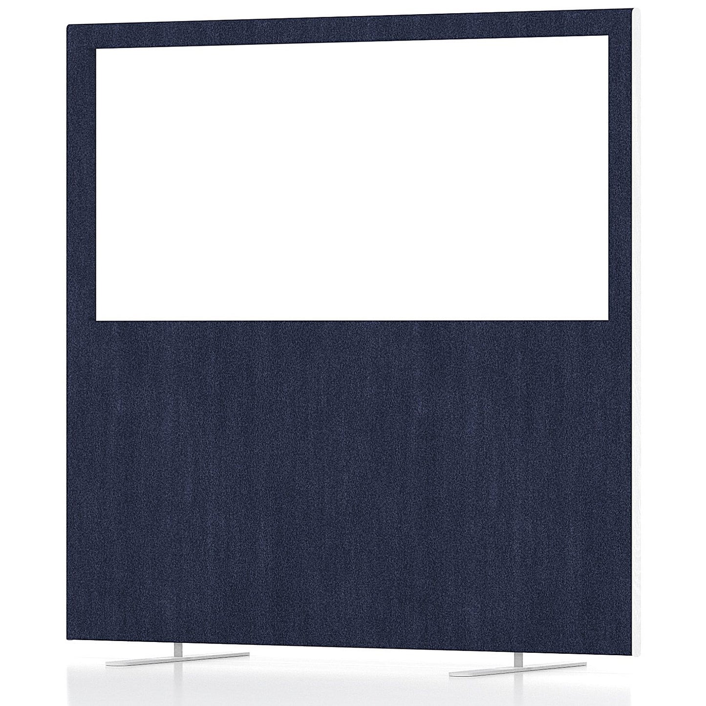 Impulse Plus Clear Half Vision Floor Screen, 1200x1200mm, Royal Blue