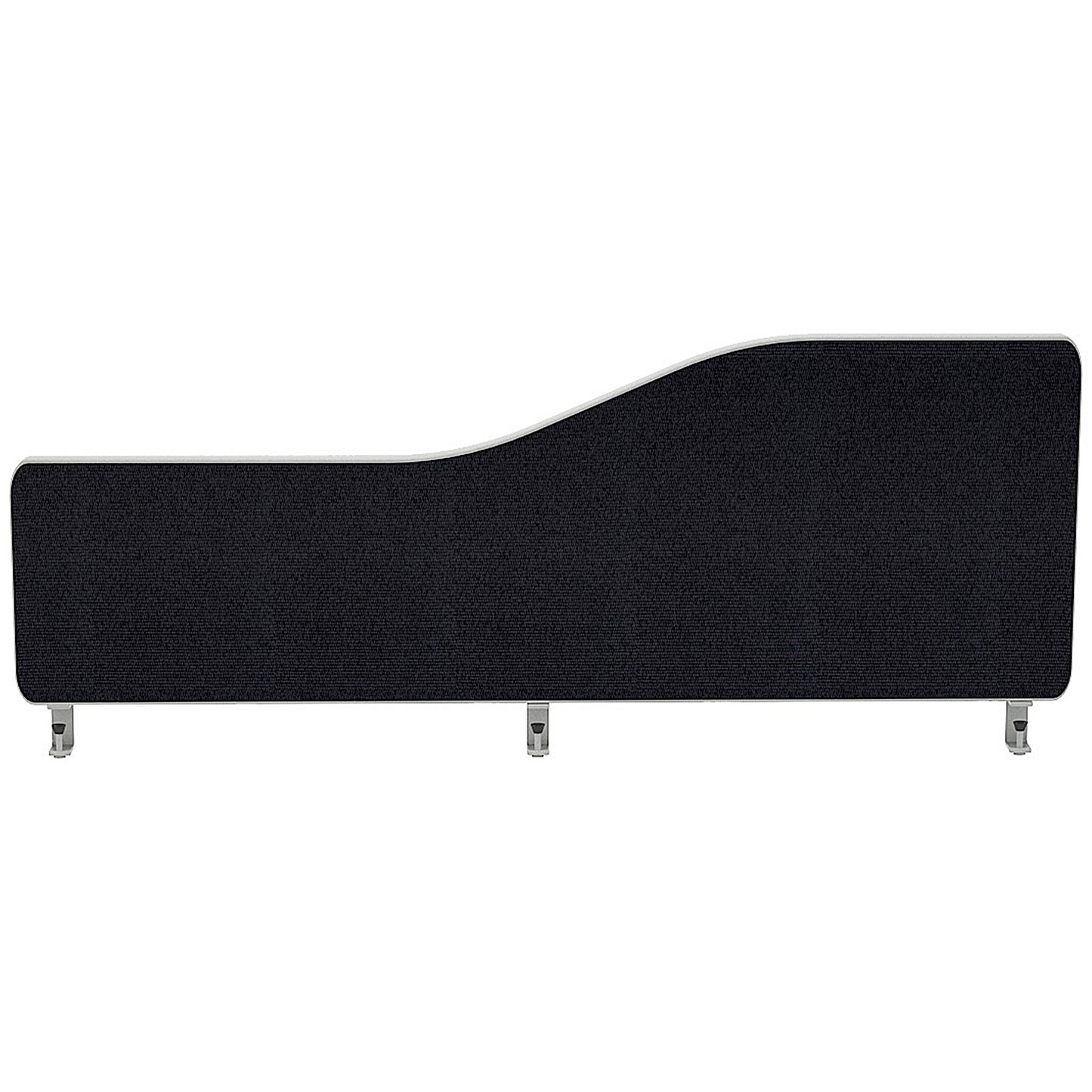 Impulse Plus Wave Desk Screen, 1000x300mm, Black