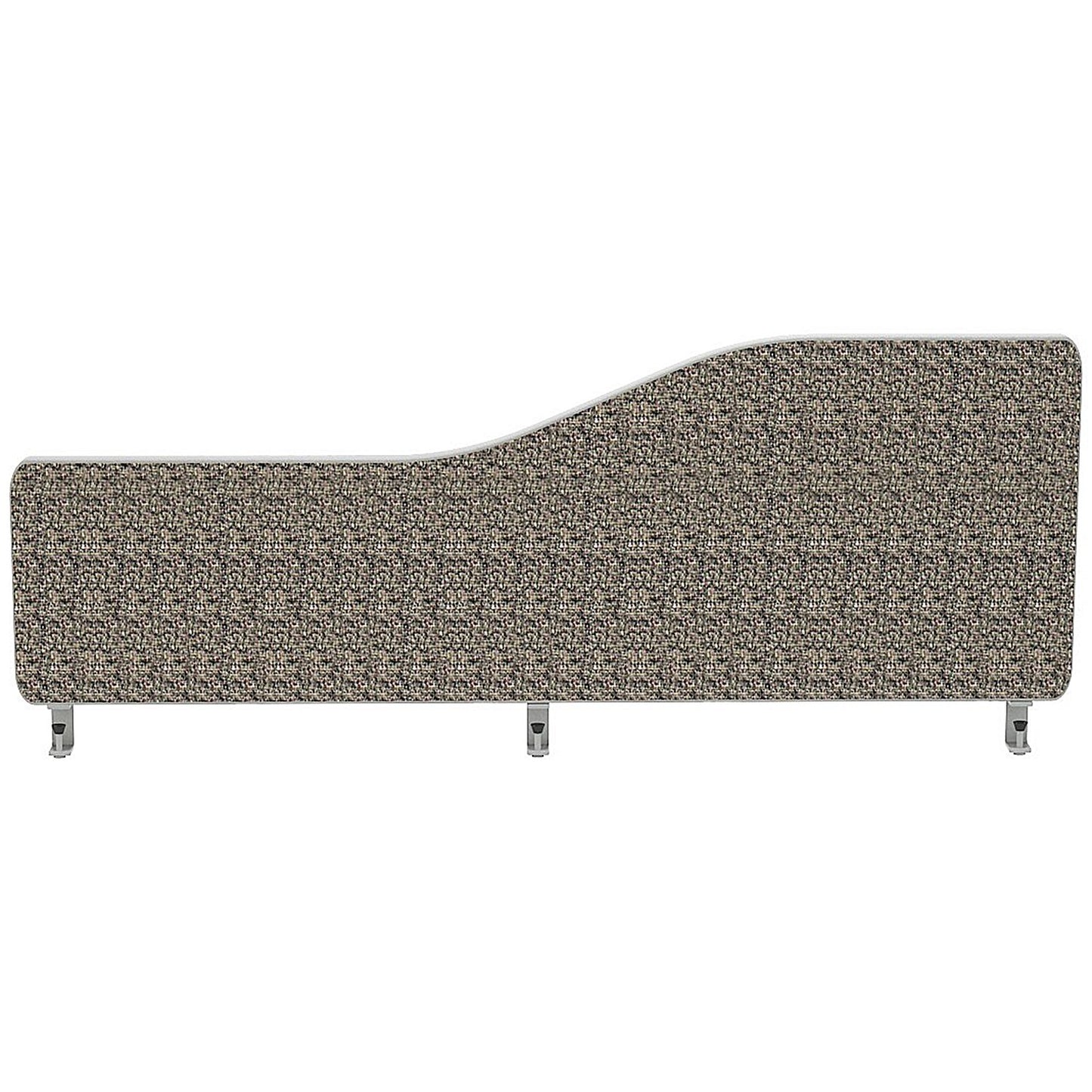 Impulse Plus Wave Desk Screen, 1000x300mm, Lead