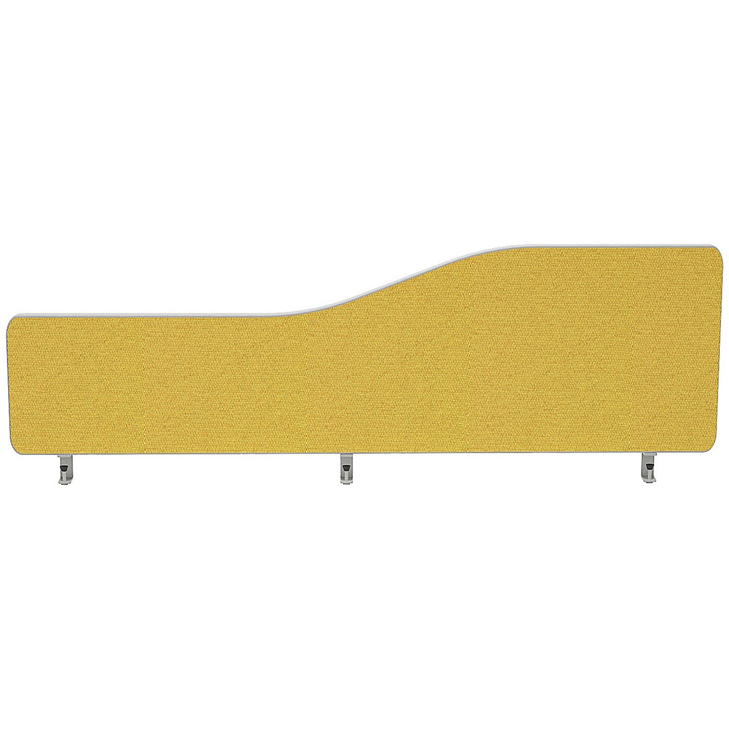 Impulse Plus Wave Desk Screen, 1200x300mm, Beige