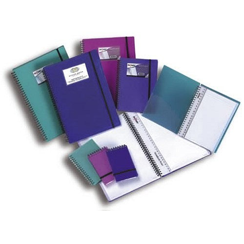 Snopake Wirebound Noteguard Notebook, 127x76mm, Ruled, 60 Pages, Assorted Colours, Pack of 5