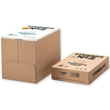 Steinbeis No.2 A4 Recycled Trend Paper, Off-White, 80gsm, Box (5 x 500 Sheets)