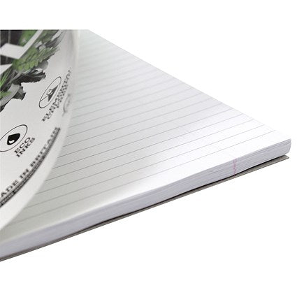 Silvine Carbon Neutral Notebook, A4, Ruled & Perforated, 120 Pages, White, Pack of 5