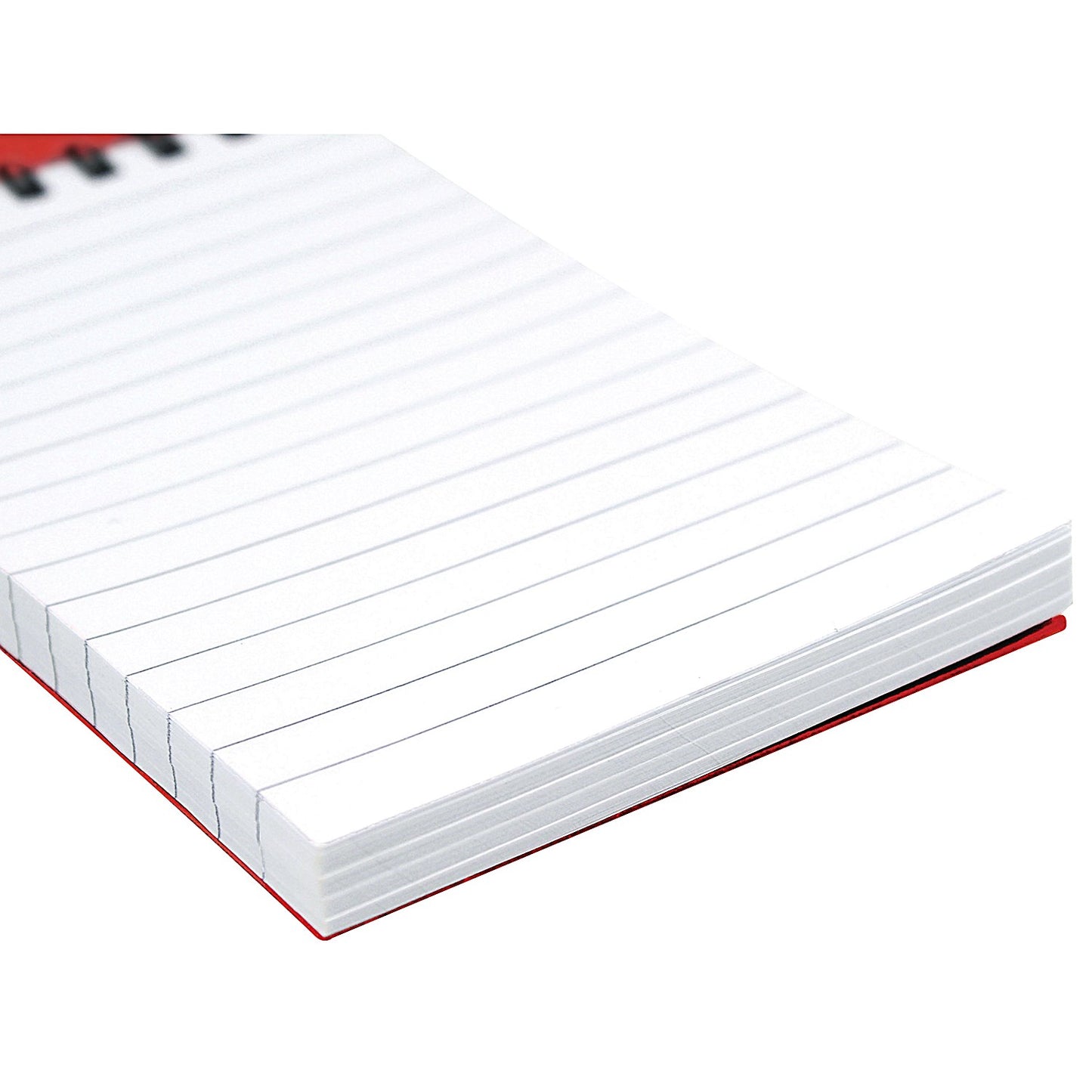 Silvine Wirebound Pocket Notepad, 127x76mm, Ruled, 192 Pages, Red, Pack of 12