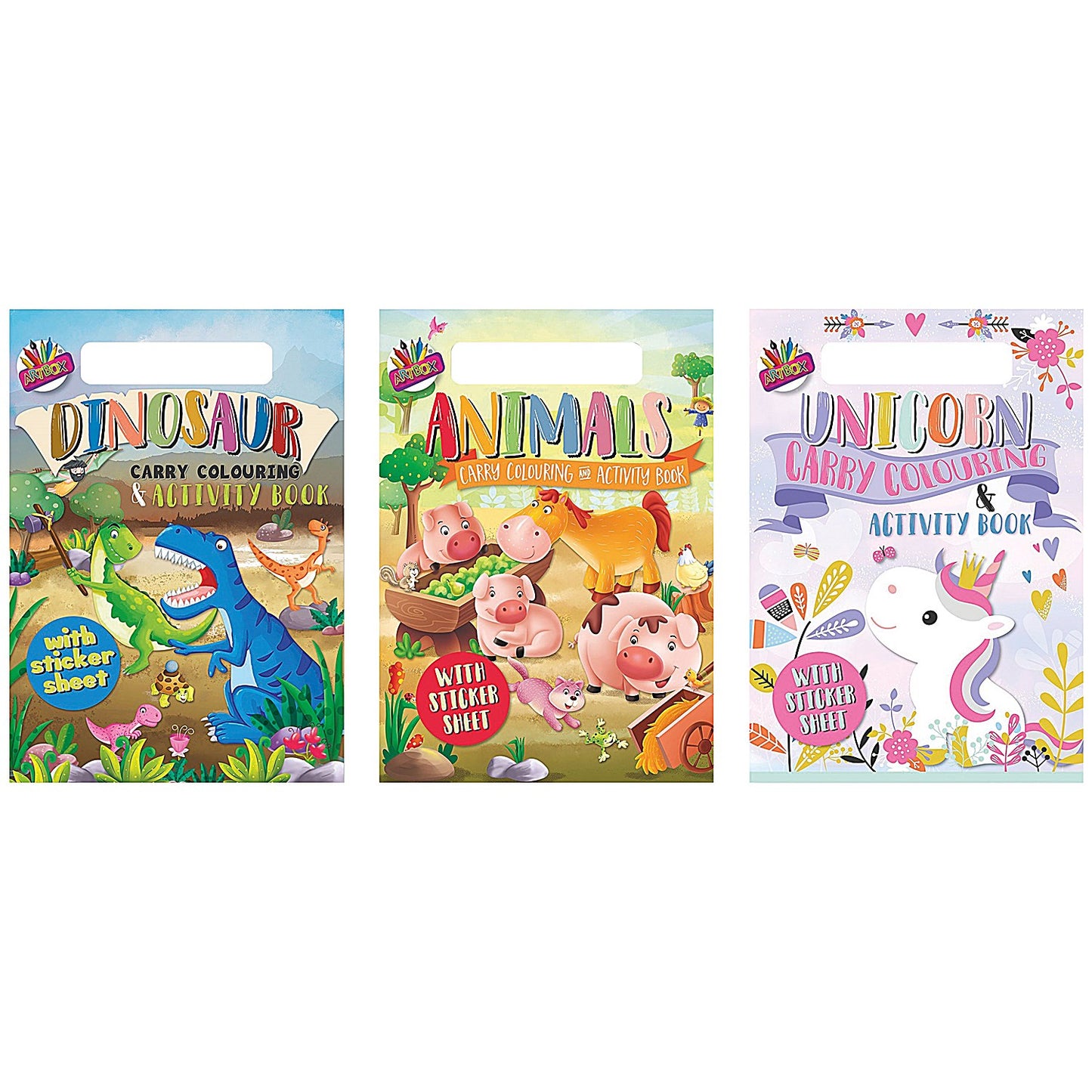 Artbox Carry Colouring & Activity Pad, A4, Pack of 12