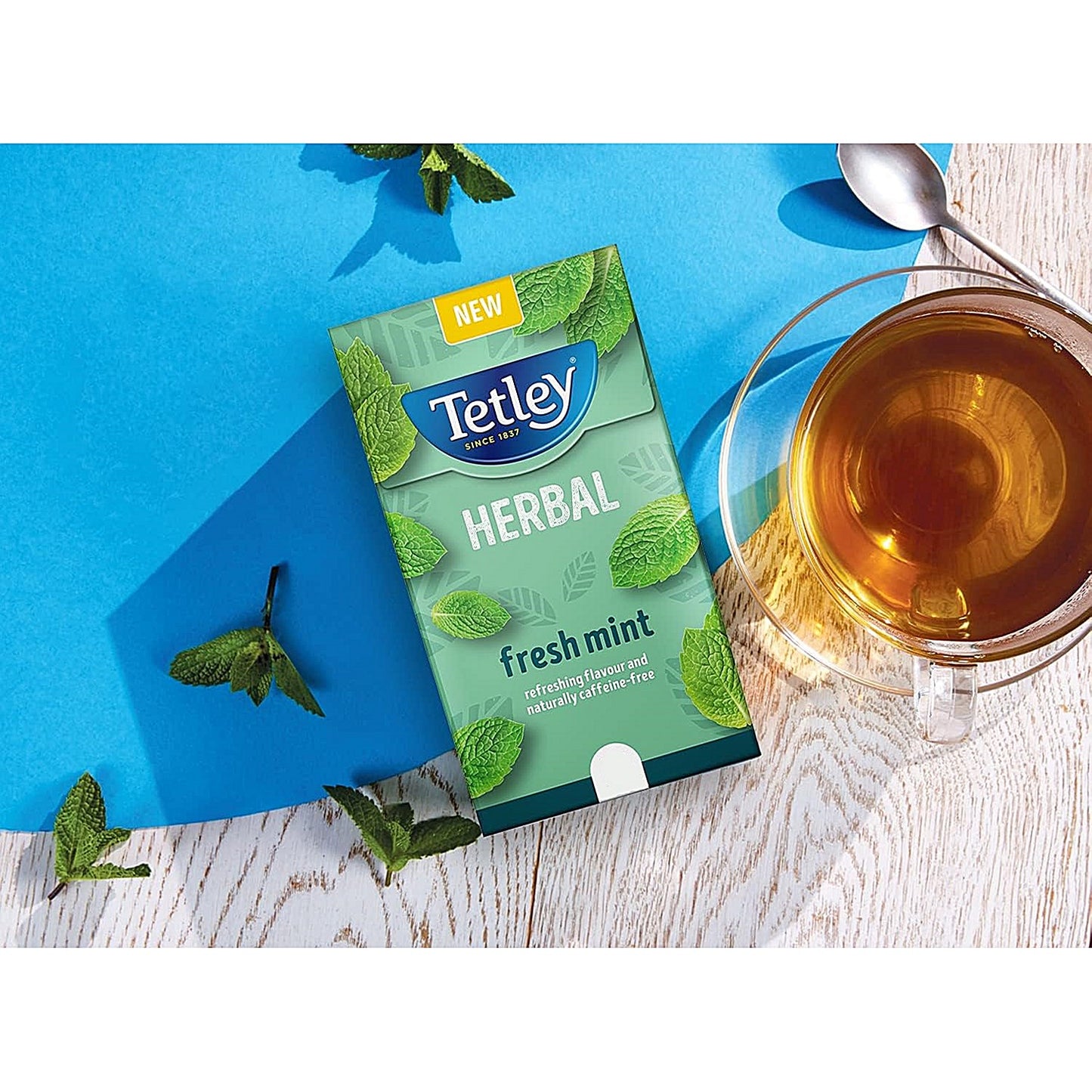 Tetley Fresh Mint Herbal Tea, Pack of 25