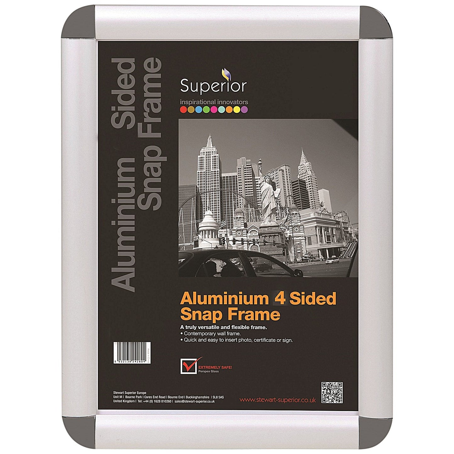Stewart Superior Snap Frame, A4, Non-Glass, Grey Easy2Order : UP30229