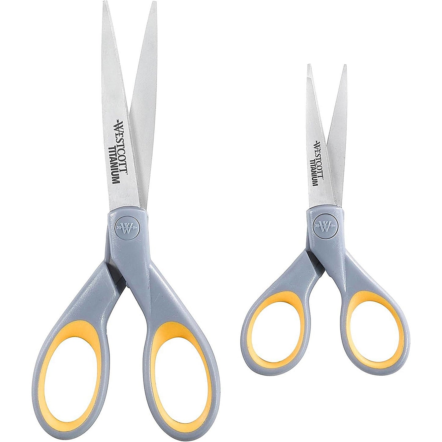 Westcott Titanium Twin Pack Scissors, 130/180mm