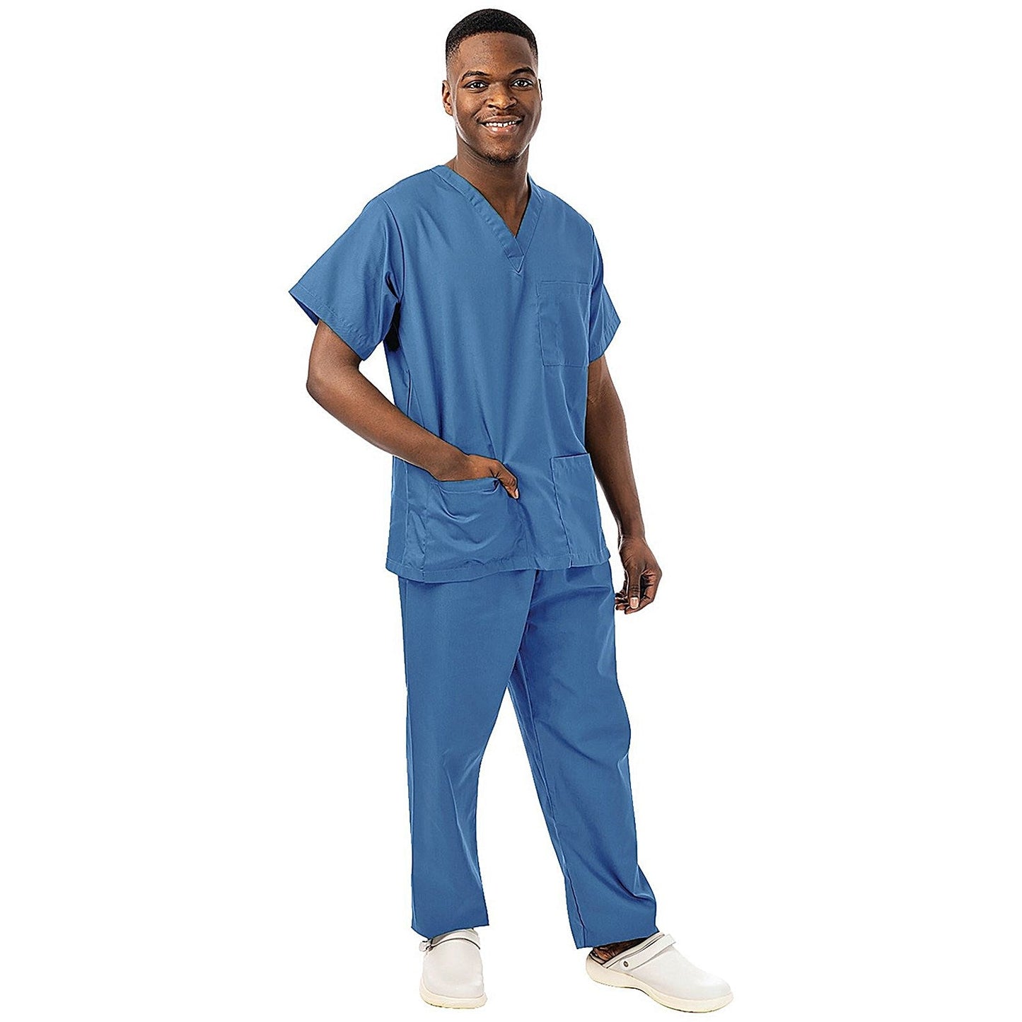 434NPH Unisex Smart Scrub Top, Hospital Blue, Size XL Easy2Order : WIS00257