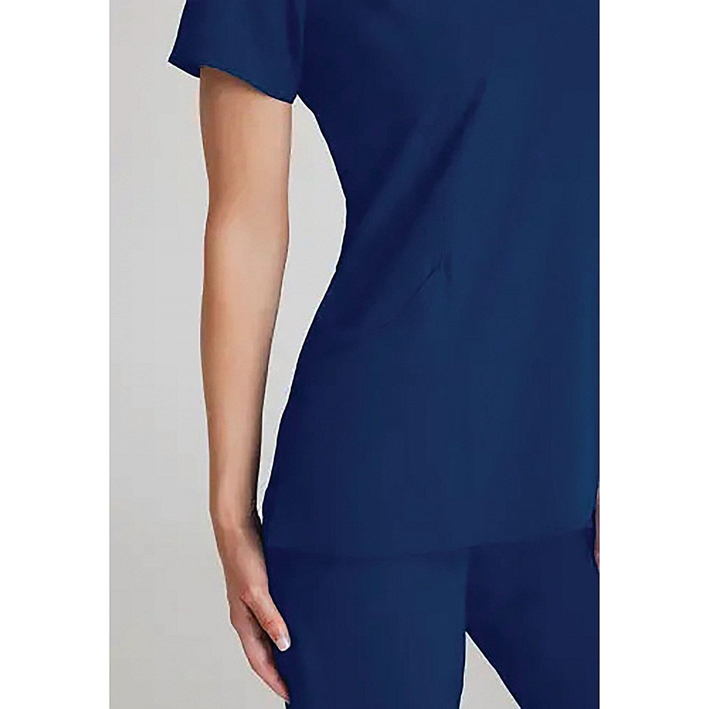 Skechers Female V Neck Scrub Top, Navy, Small Easy2Order : WIS12748
