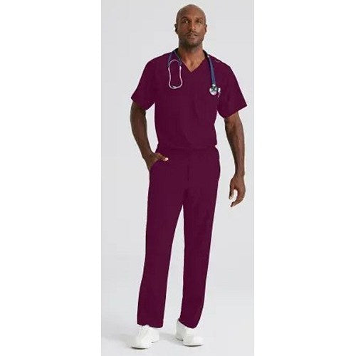 Skechers Structure Scrub Trousers, Wine Red, XS, Short Leg Easy2Order : WIS12906