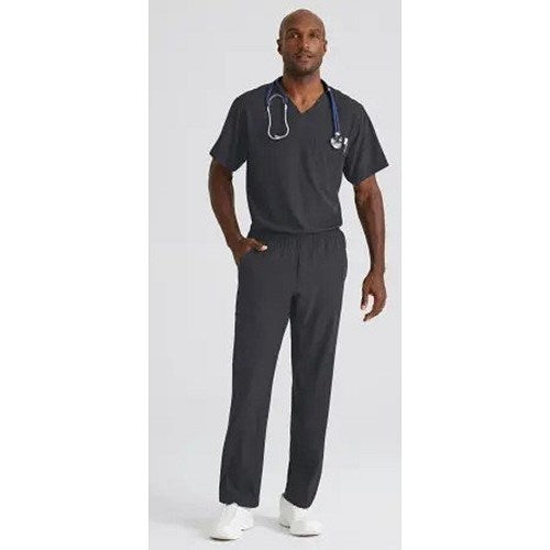 Skechers Structure Scrub Trousers, Pewter Grey, Large, Tall Leg Easy2Order : WIS12925