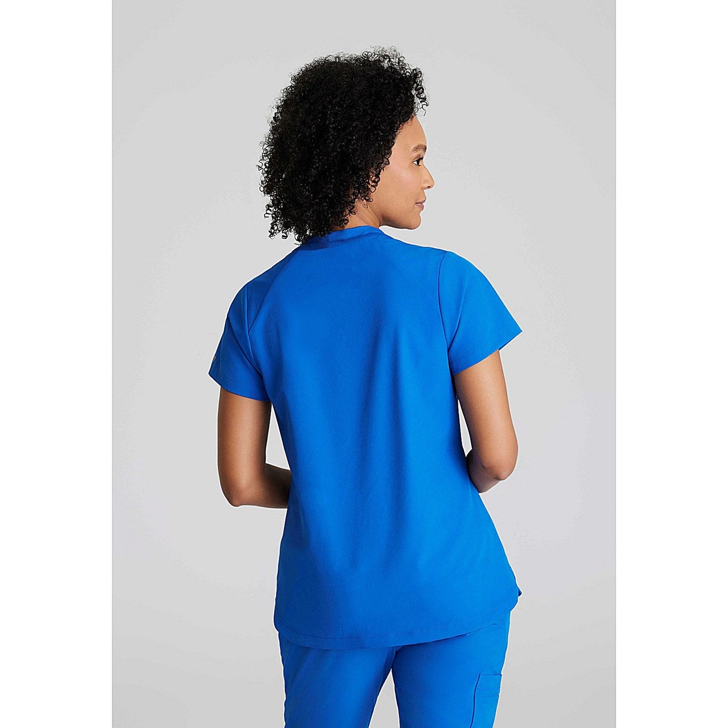 Work in Style Female Nursing Tunic, Navy with Purple Trim, 38 Inch Easy2Order : WIS20597