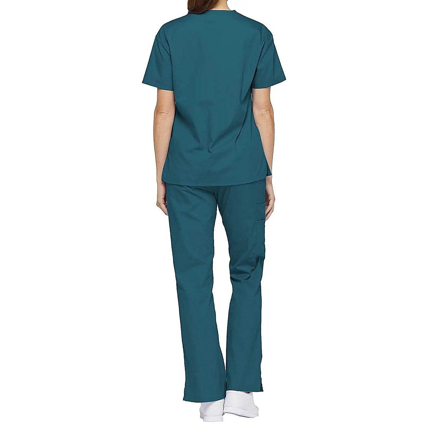 Dickies Signature V-neck Scrub Top, Caribbean Blue, Small Easy2Order : WIS22379