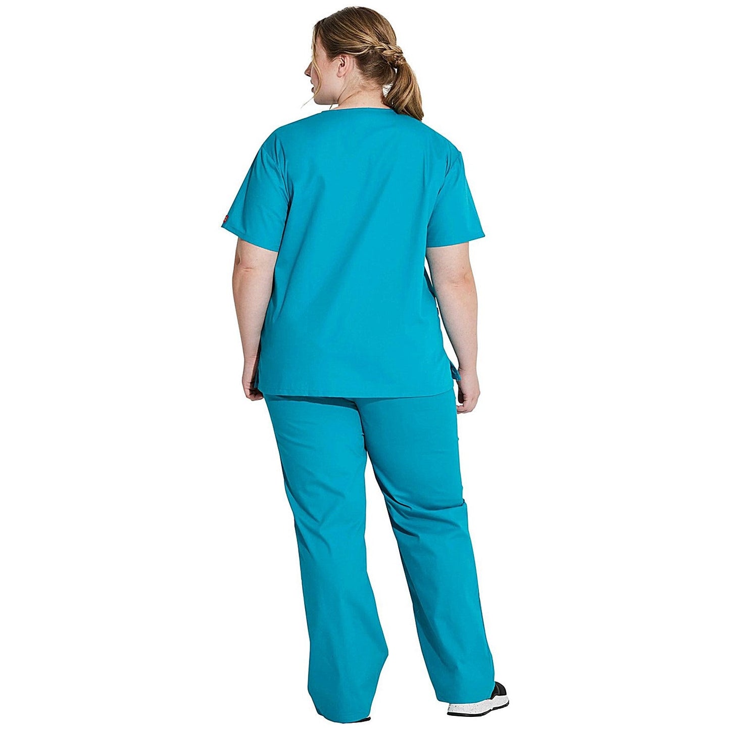Dickies Signature V-neck Scrub Top, Teal, 2XL Easy2Order : WIS22439