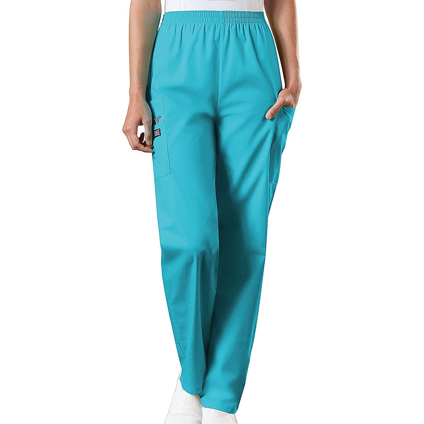 Cherokee CH4200 Elasticated Scrub Trousers, Turquoise, Size Small Easy2Order : WIS25187