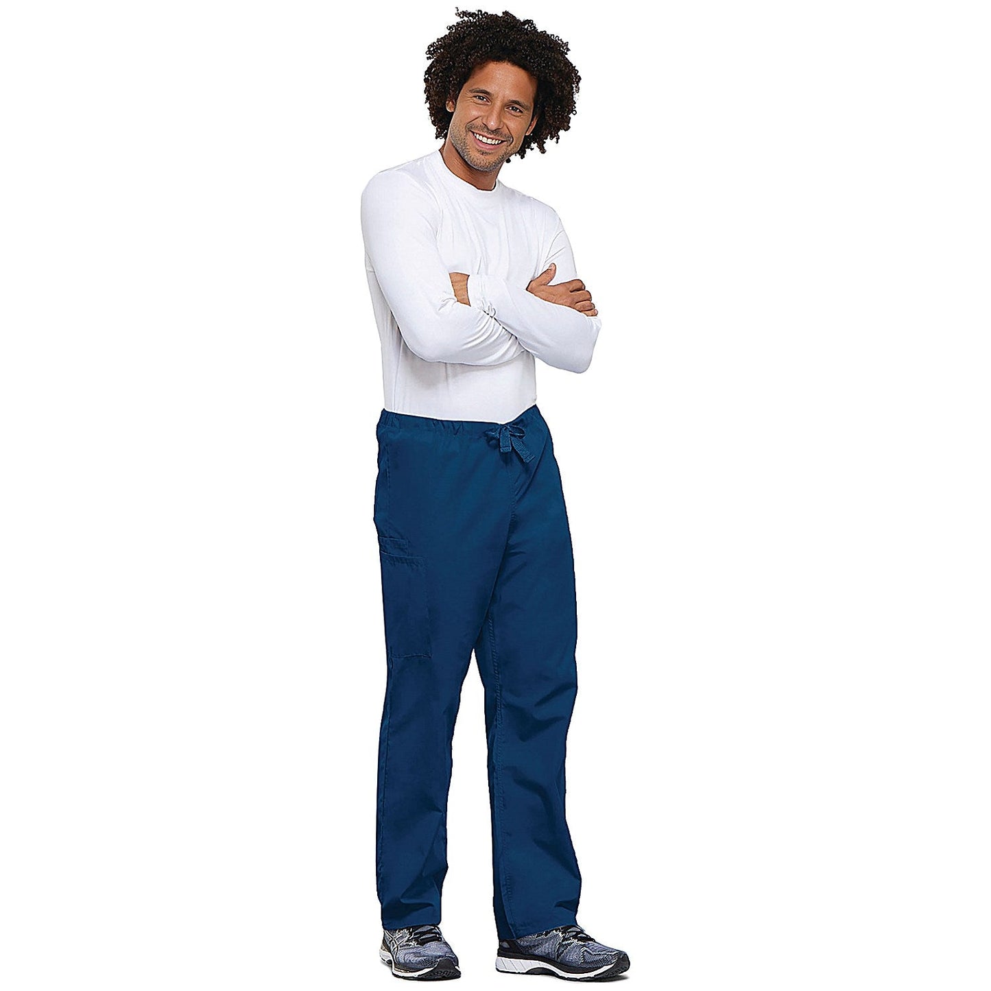 Cherokee Unisex Drawstring Scrub Trousers, Navy, Small Easy2Order : WIS25227