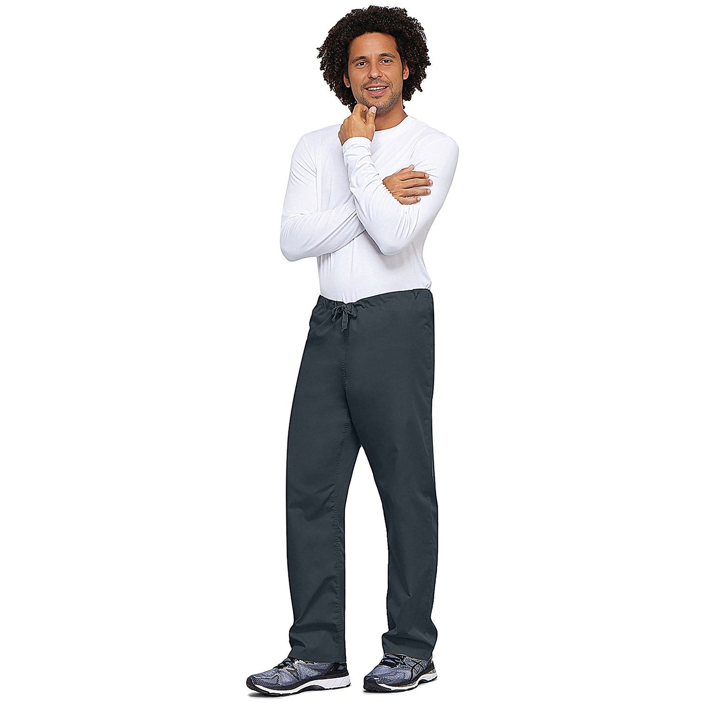 Cherokee Unisex Drawstring Scrub Trousers, Pewter, XS Easy2Order : WIS25237