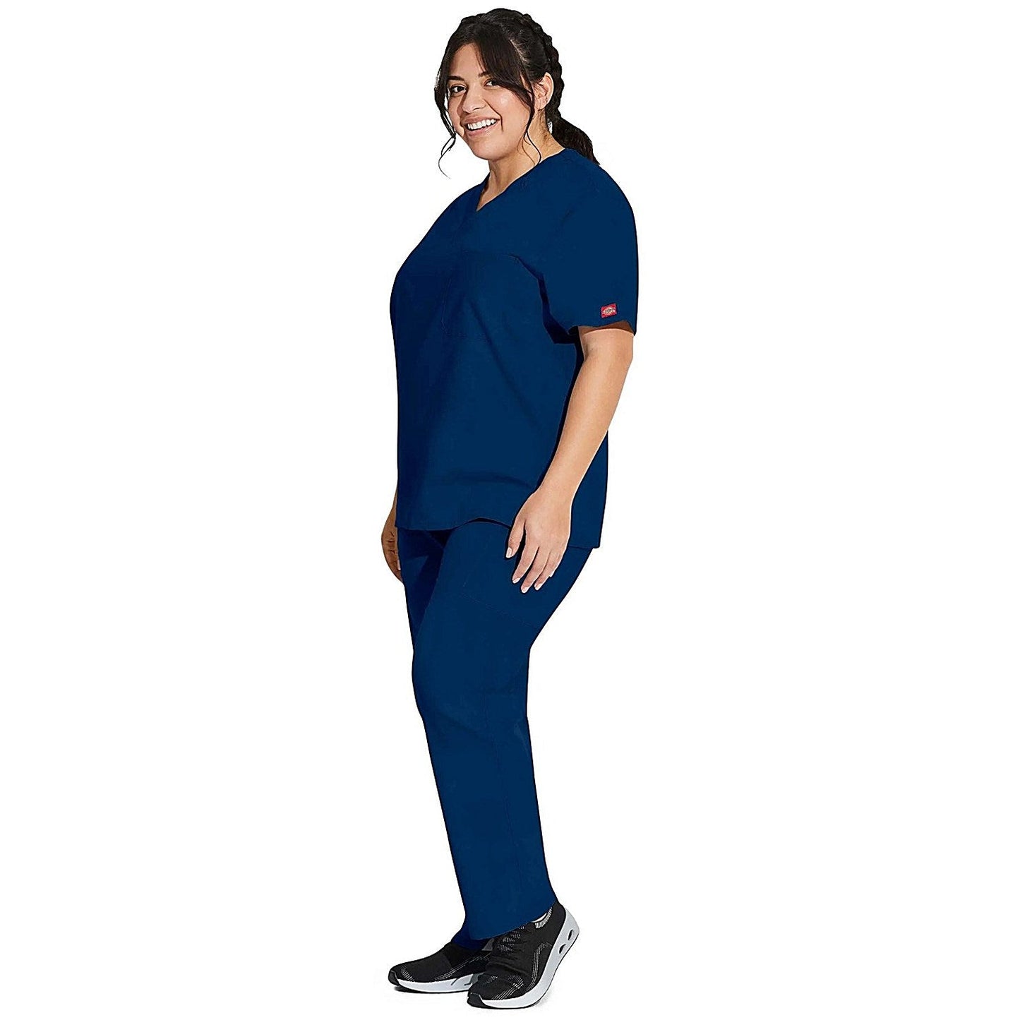 Dickies Signature Unisex Scrub Top, Navy Blue, Large Easy2Order : WIS30057