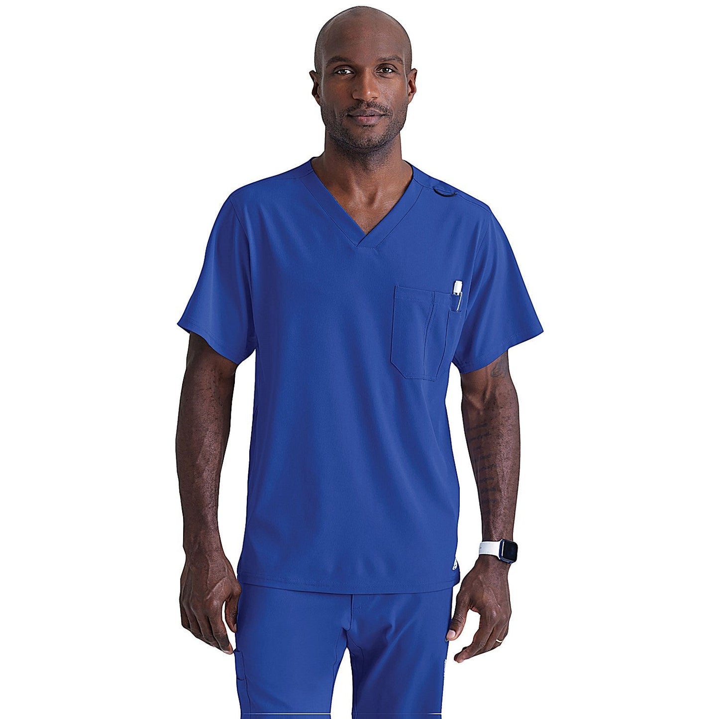 Skechers Unisex V Neck Scrub Top, Galaxy Blue, 2XL Easy2Order : WIS36424