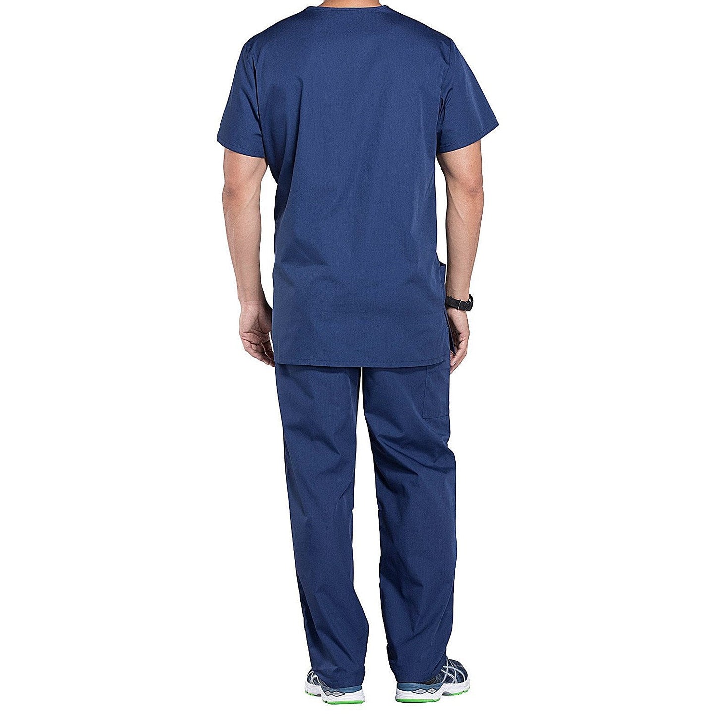 Cherokee Professional V-Neck Scrub Top, Navy Blue, 2XL Easy2Order : WIS46515