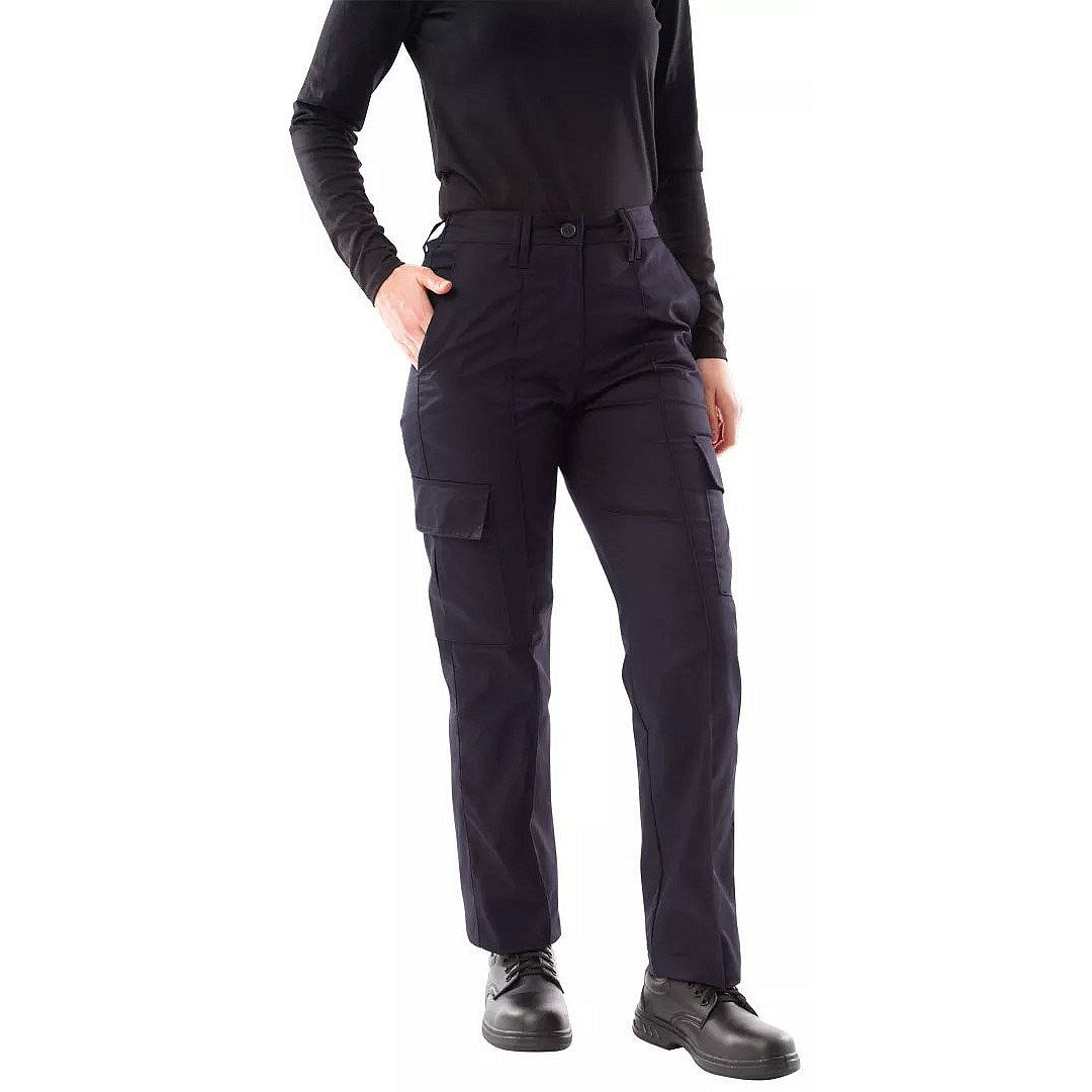 Work in Style Ladies Cargo Trousers, Navy Blue, 12 Easy2Order : WIS83833