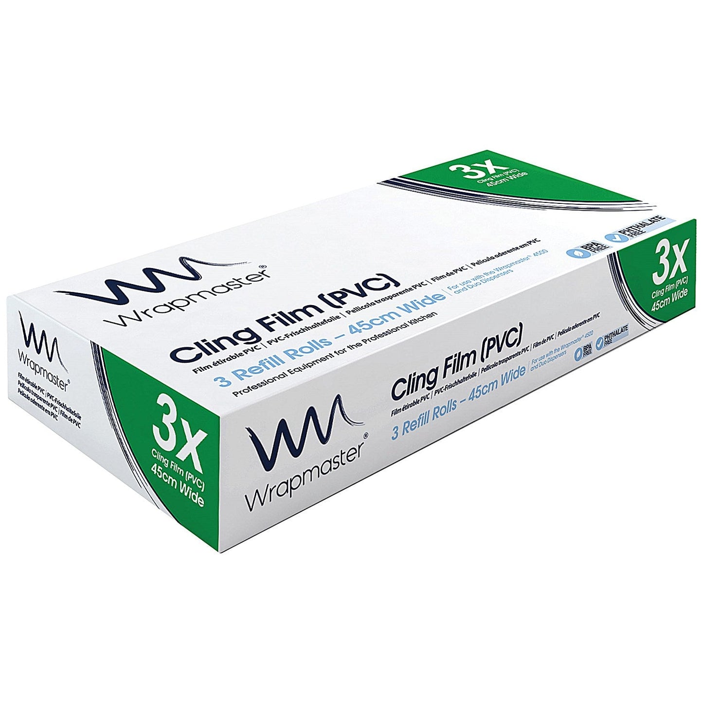 Wrapmaster 4500 Cling Film Refill, 45cm x 300m, Pack of 3 Easy2Order : WR31813