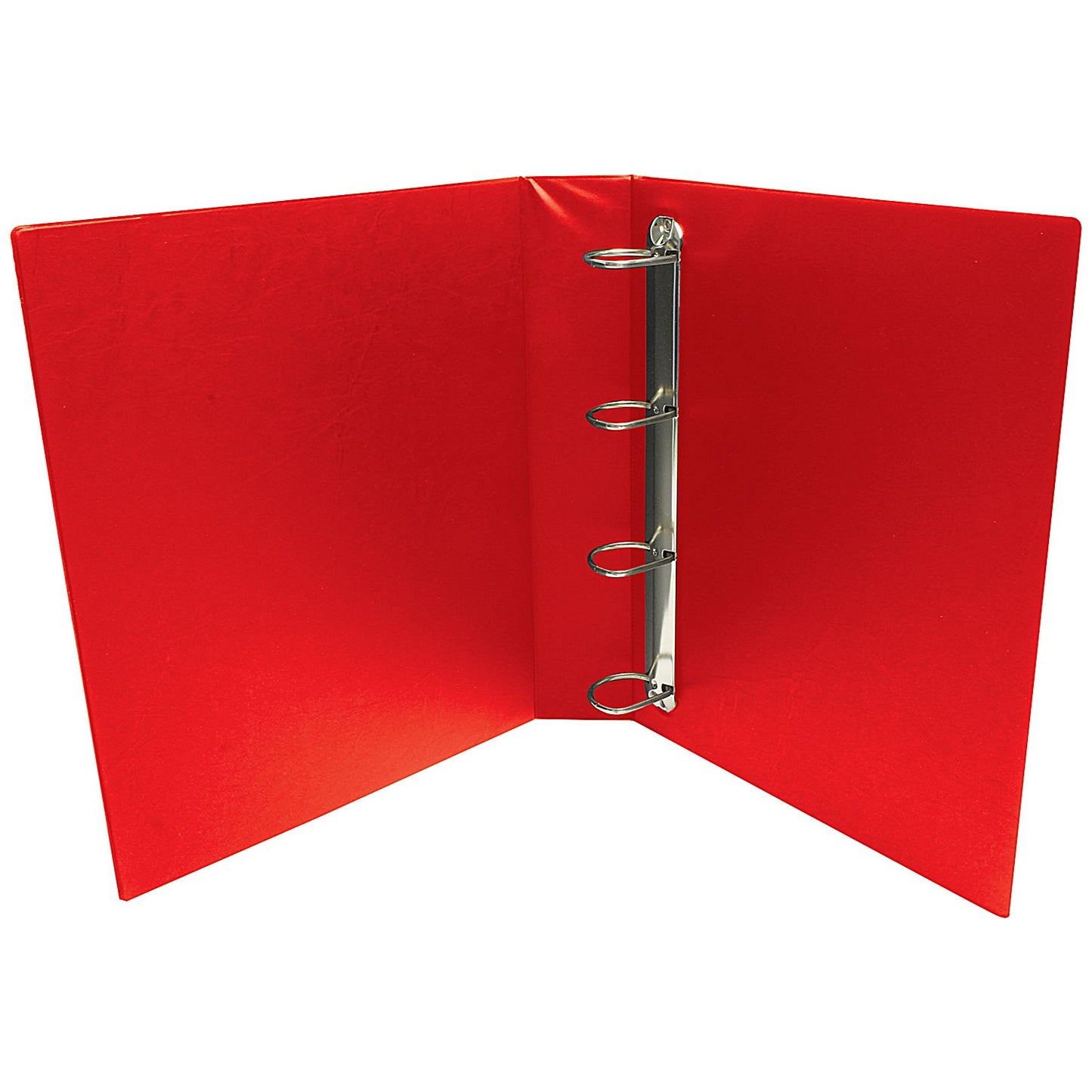 Presentation Ring Binder, A4, 4 D-Ring, 25mm Capacity, Red, Pack of 10