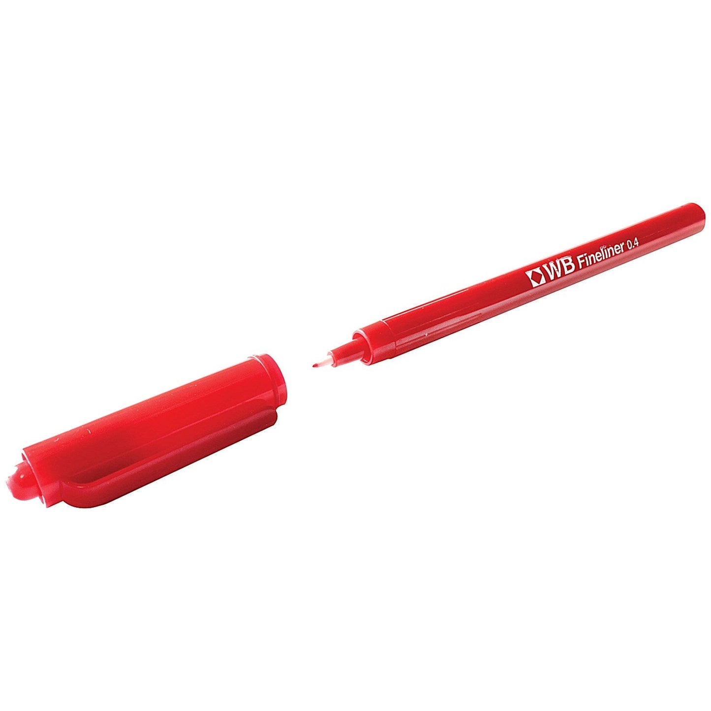Fineliner 0.4mm Red Pens (Pack of 10) Easy2Order : WX25009
