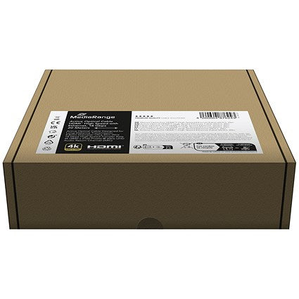 MediaRange Active Optical HDMI Cable with Ethernet 18Gbit, 20m, Black