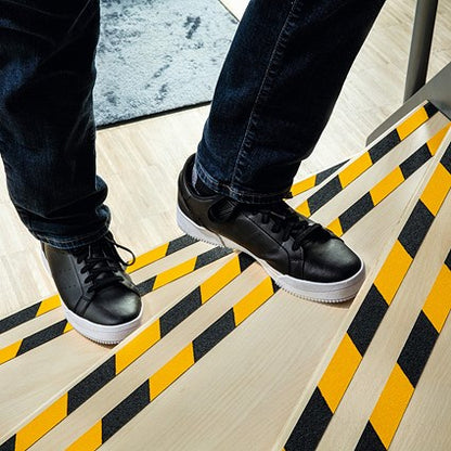 Durable Duraline Grip Floor Marking Tape, 25mm, Yellow and Black