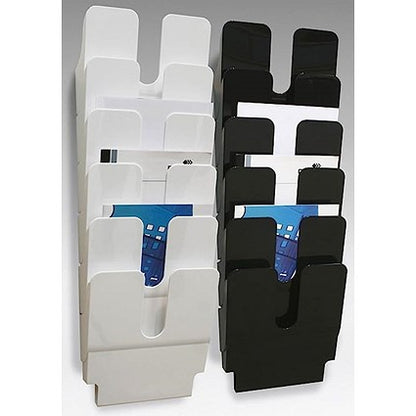Durable FlexiPlus 6 Pocket A4 Literature Holder, Portrait, White