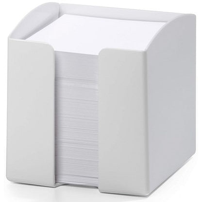 Durable Trend Note Box Cube and 800 Sheet Memo Pad, White, Pack of 6
