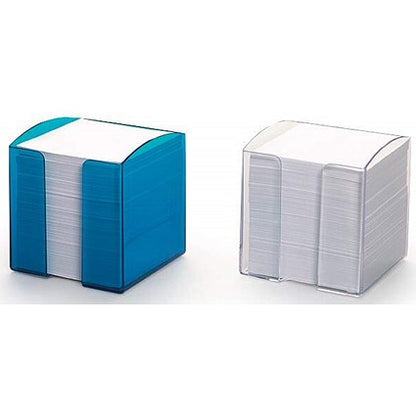 Durable Trend Note Box Cube and 800 Sheet Memo Pad, White, Pack of 6